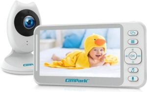 Campark Video Baby Monitor with Camera and Audio 4.3'' LCD Split Screen 婴儿监视器