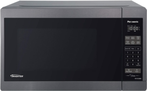 Panasonic NNSC688S Mid-Size 1200W Inverter Microwave Oven, 1.3 Cuft, Black Stainless Steel 微波炉