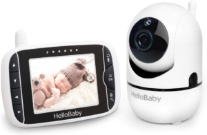 Baby Monitor with Remote Pan-Tilt-Zoom Camera and 3.2'' LCD Screen, Infrared Night Vision 婴儿监视器