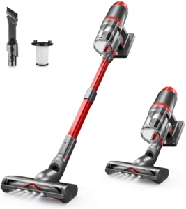 具有强大的吸力四合一ONSON手持式无线吸尘器 ONSON Powerful Suction 4 in 1 Lightweight Handheld Stick Cordless Vacuum with Extra Filter Cotton for Hard Floor Carpet Pet Hair