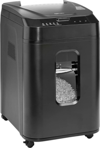 Amazon Basics 碎纸机：Amazon Basics 150-Sheet Autofeed Micro-Cut Paper Shredder